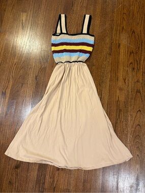 Zara Beige and Black Knit Piece